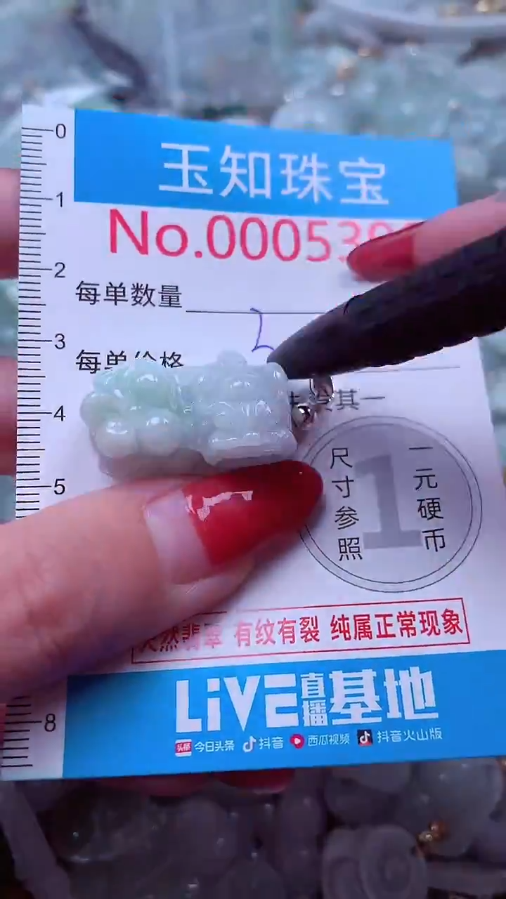 吊坠(不含链)未镶嵌翡翠5390