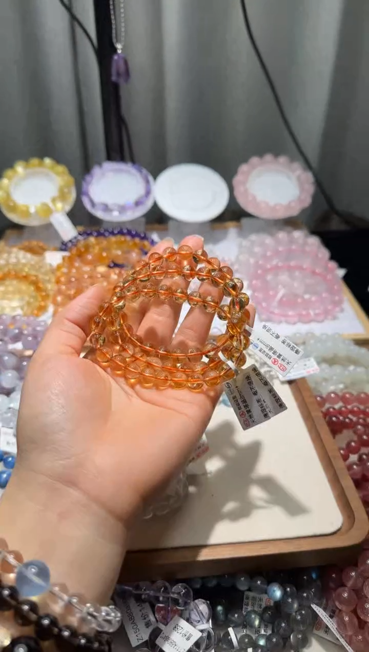 【闪购商品】黄晶手链未镶嵌黄塔晶8mm+