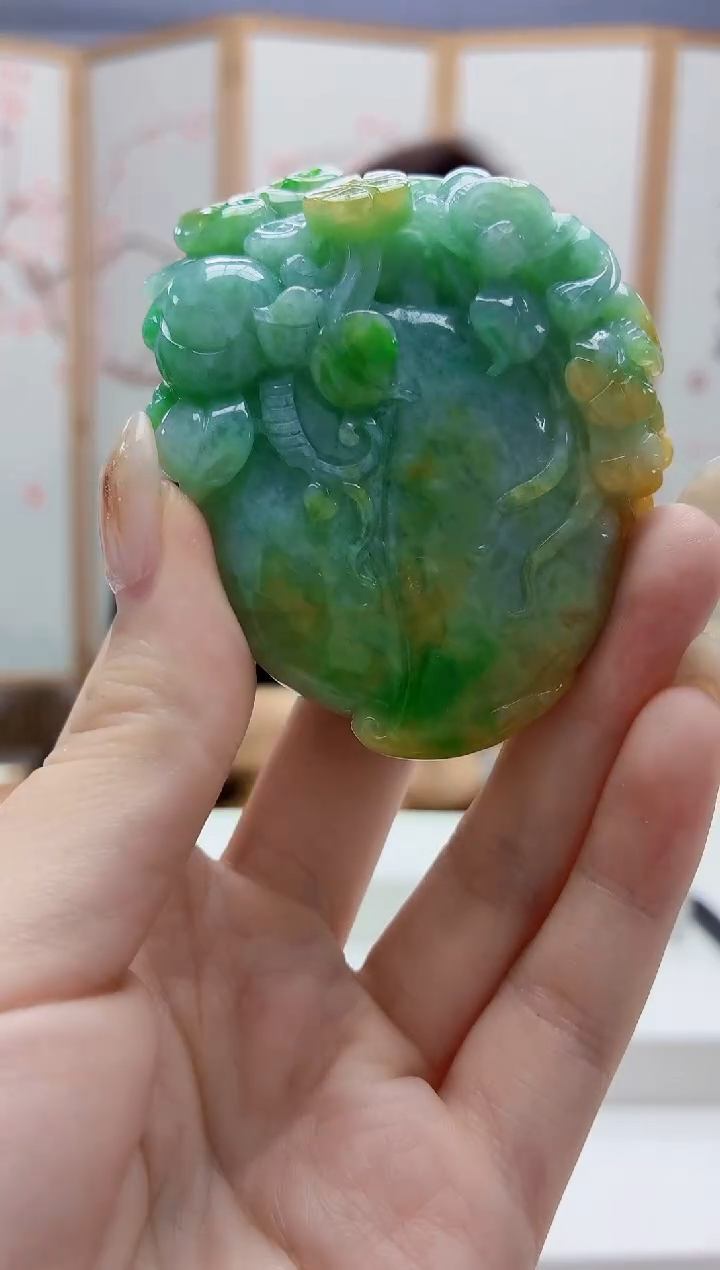 未镶嵌定制翡翠4829jw-毛货挂件44