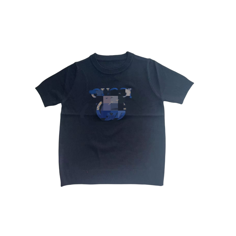 夏季新款烫钻欧货时尚百搭字母针织衫TT5156