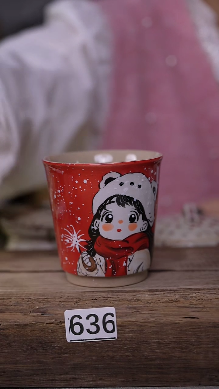 【闪购商品】瓷片新品！设计师款手绘/直筒杯 