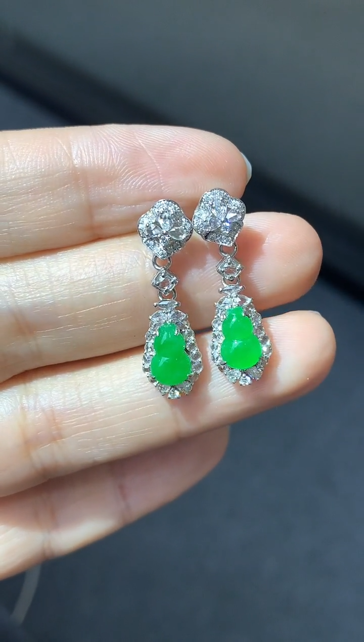 颈饰18K金镶嵌翡翠597-中国好珍宝