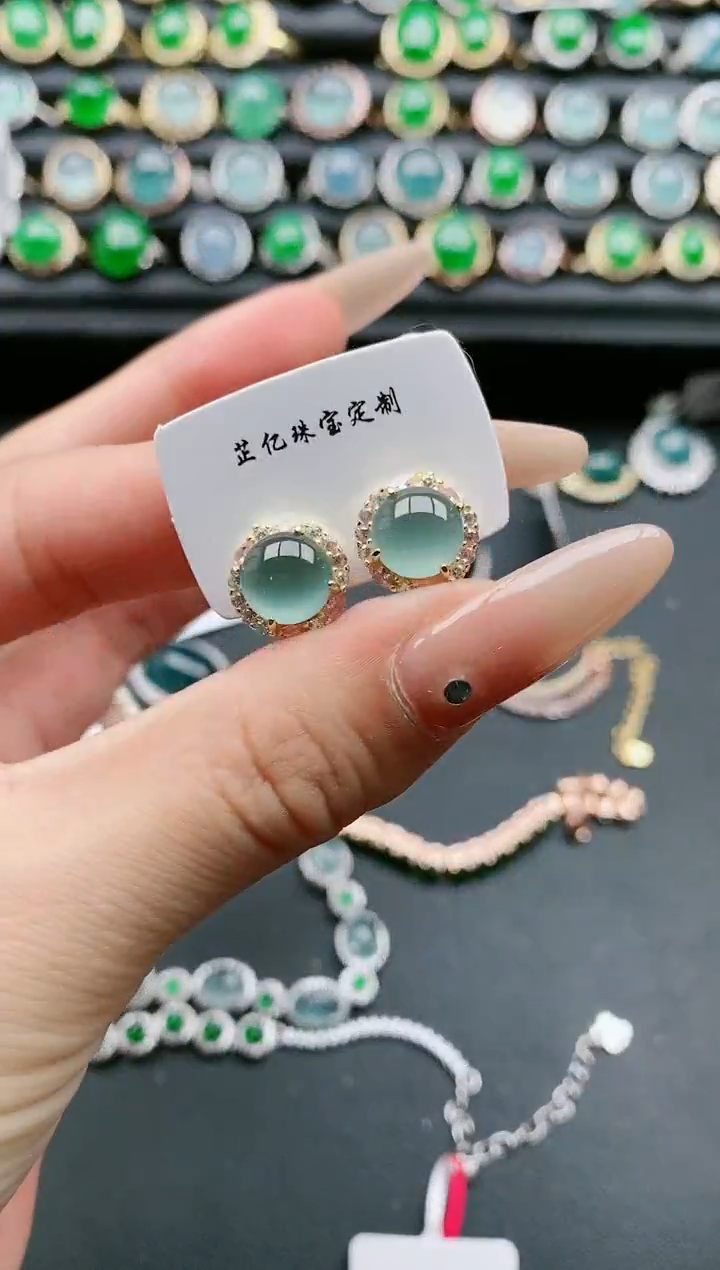 【闪购商品】翡翠戒指银S925镶嵌1111