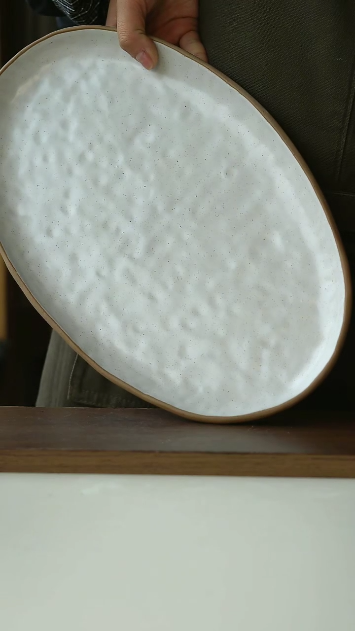 【闪购商品】陶瓷出西班牙椭圆盘34cm@4-2@