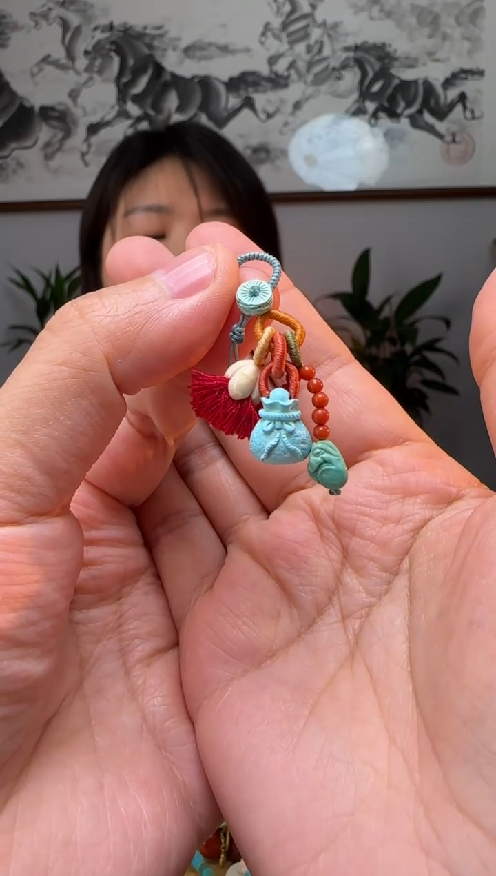 【闪购商品】绿松石提溜未镶嵌时尚百搭A1356