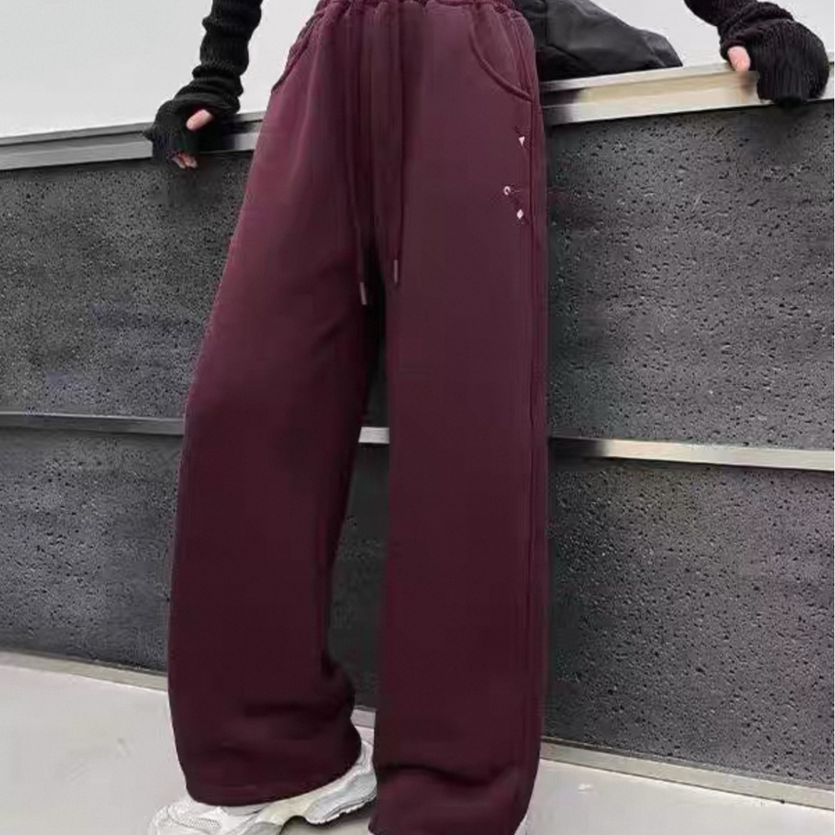 橙子童装 8825#ABC刺绣加绒休闲裤