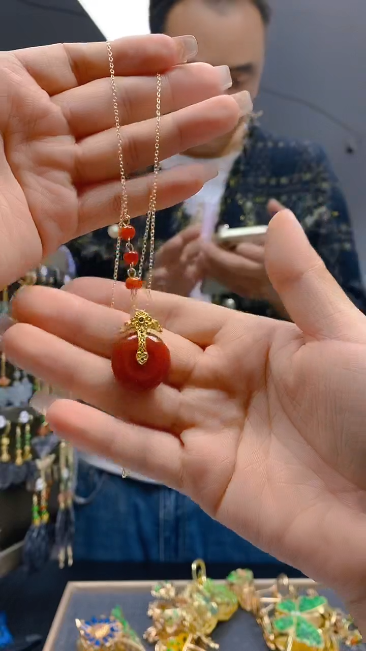 【闪购商品】翡翠耳饰合金253翡翠锁骨链