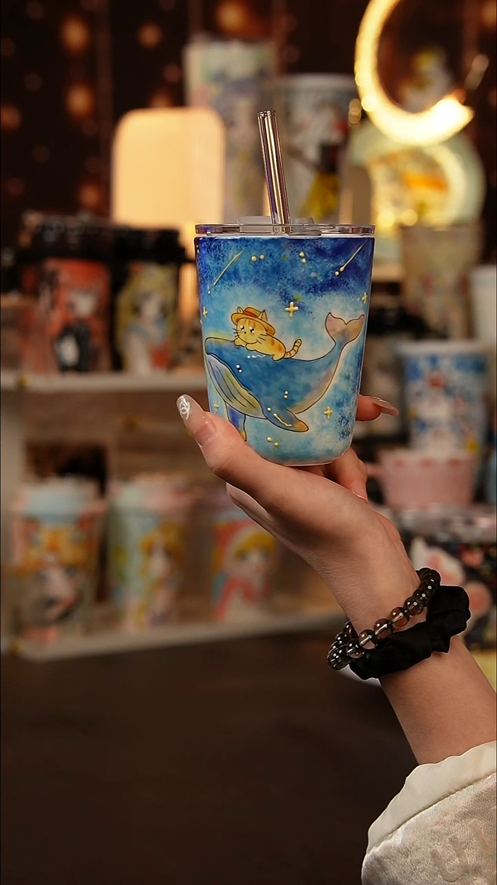 (玉泥）景德镇手工手绘文创陶瓷杯