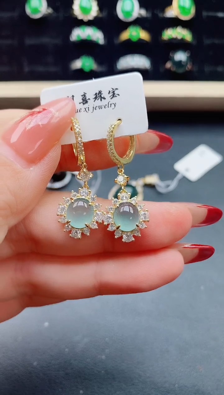 【闪购商品】翡翠戒指银S925镶嵌321321