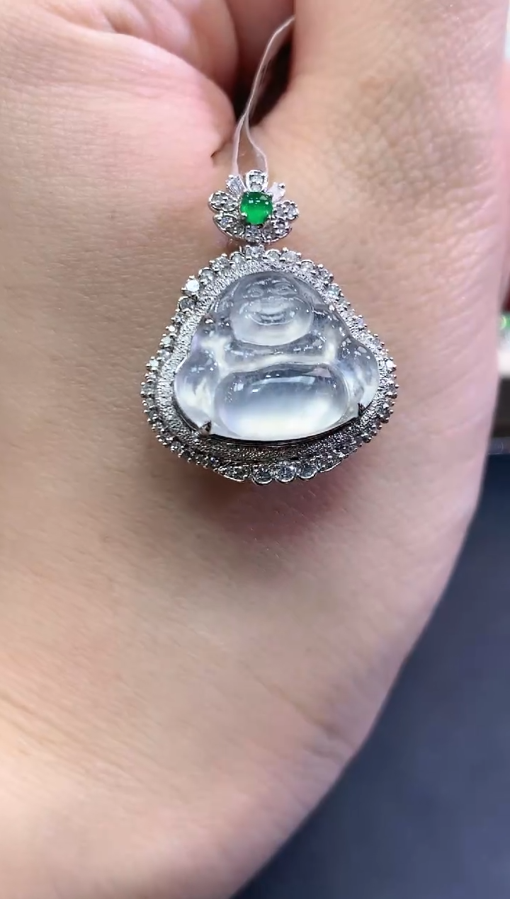 【闪购商品】翡翠颈饰18K金镶嵌C53  