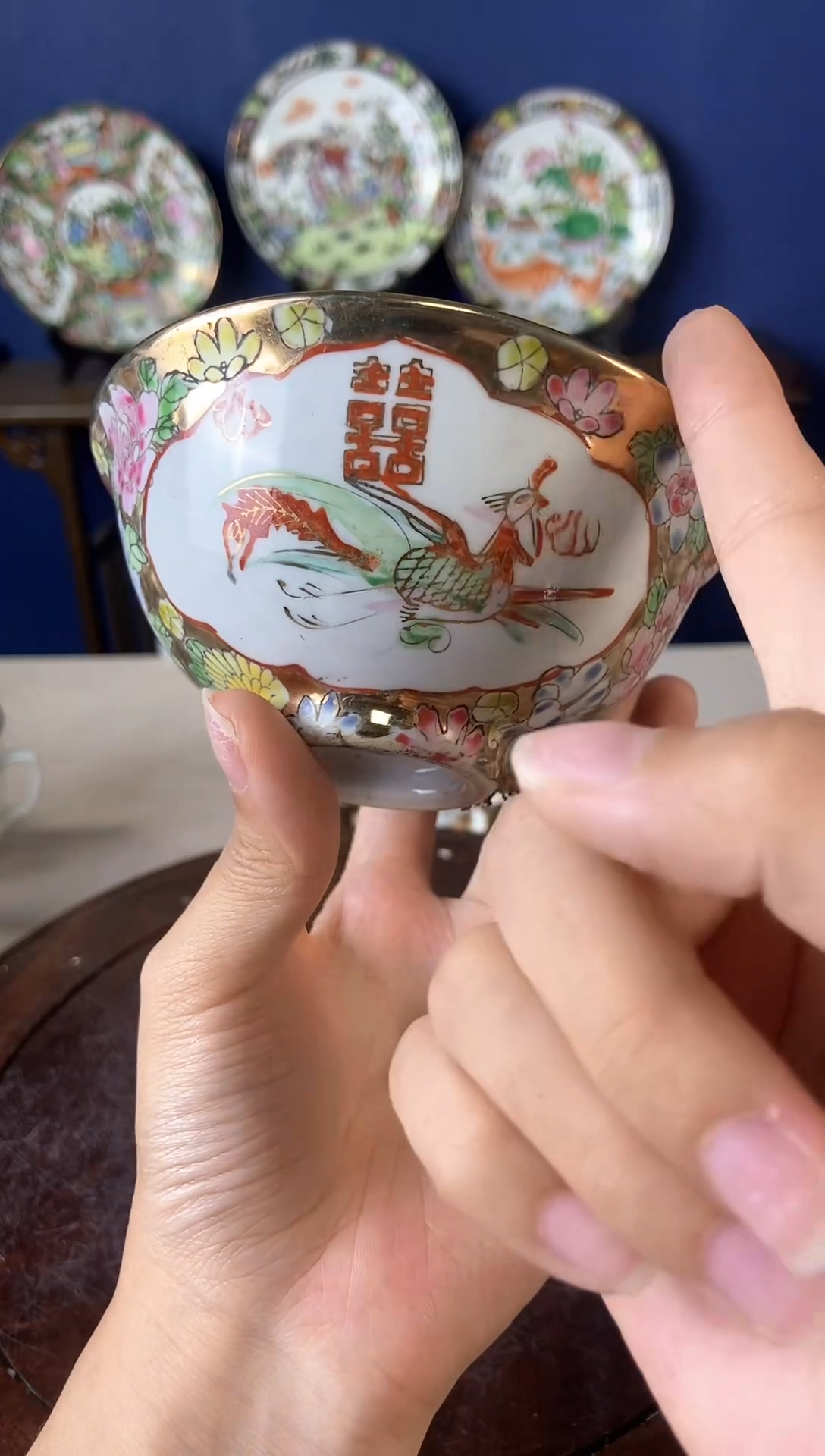 瓷片微瑕景德镇窑厂瓷摆件单件