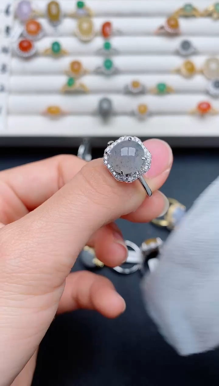 【闪购商品】翡翠戒指银S925镶嵌.......
