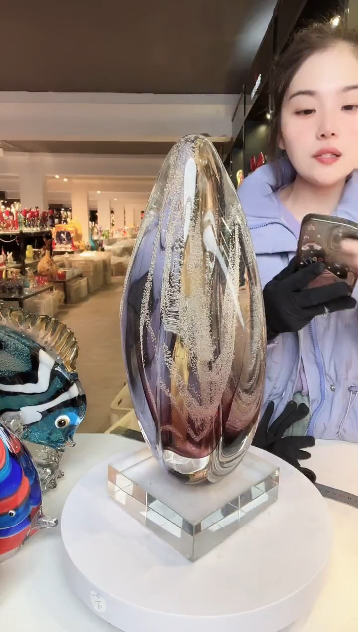 【闪购商品】茶盏琉璃摆件家居摆件
