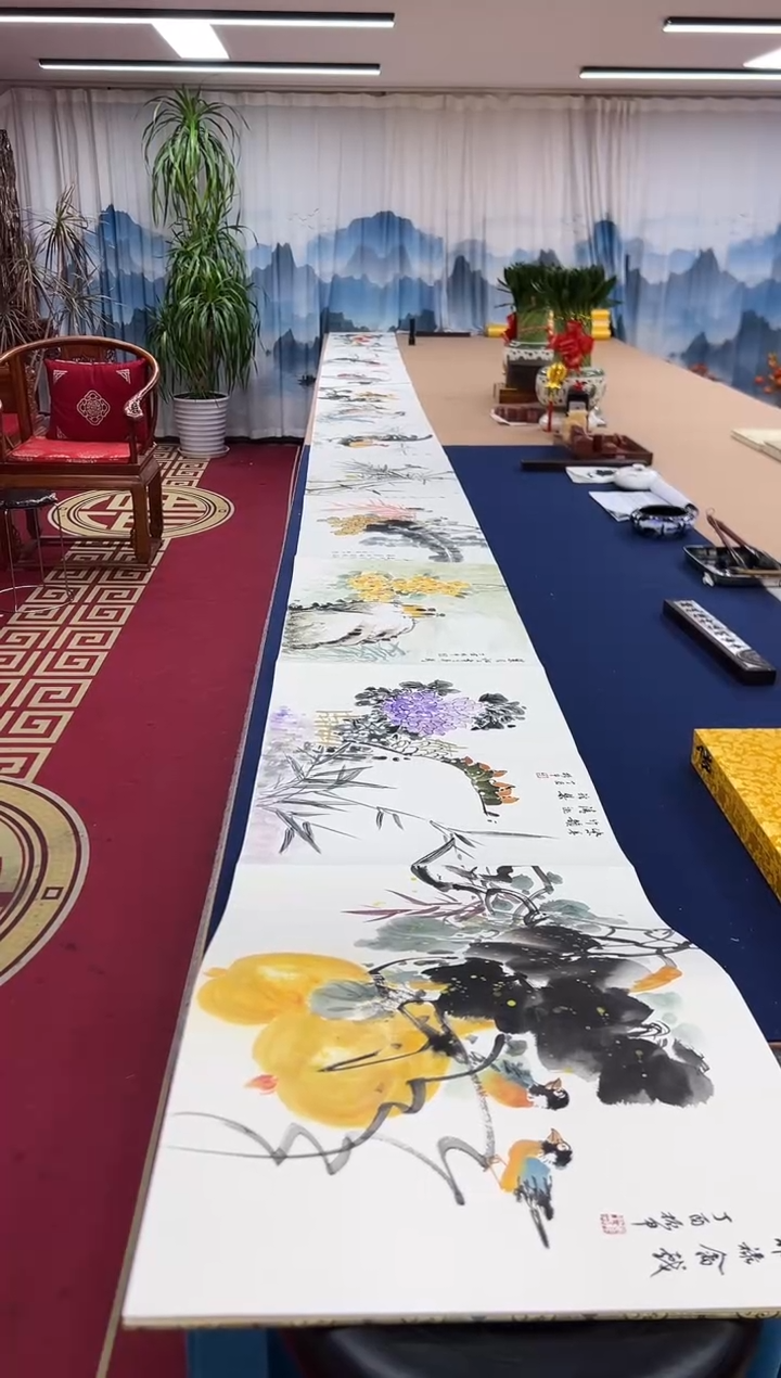 书法张振甲 花鸟 册页