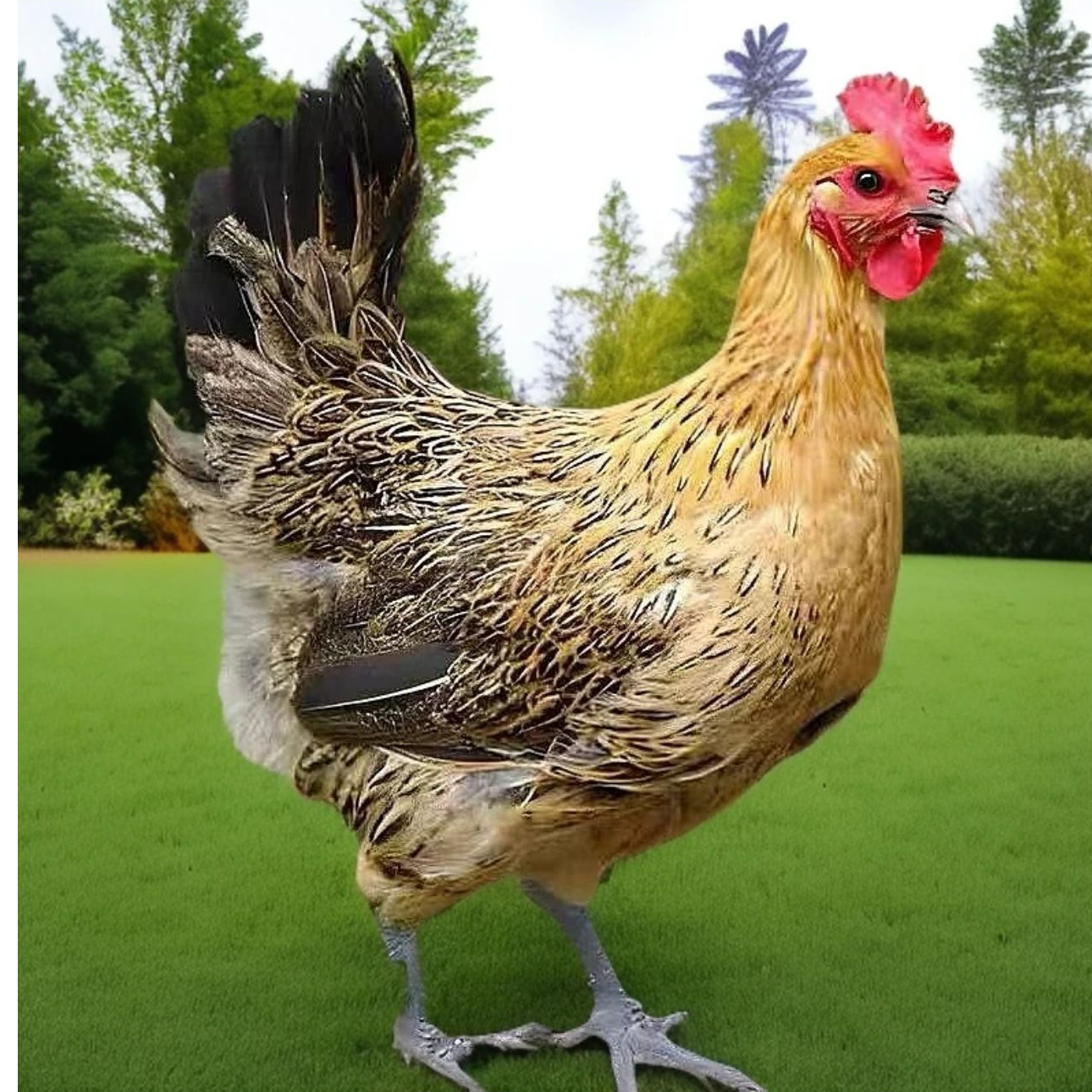 8只观赏麻羽半大《宠物鸡》