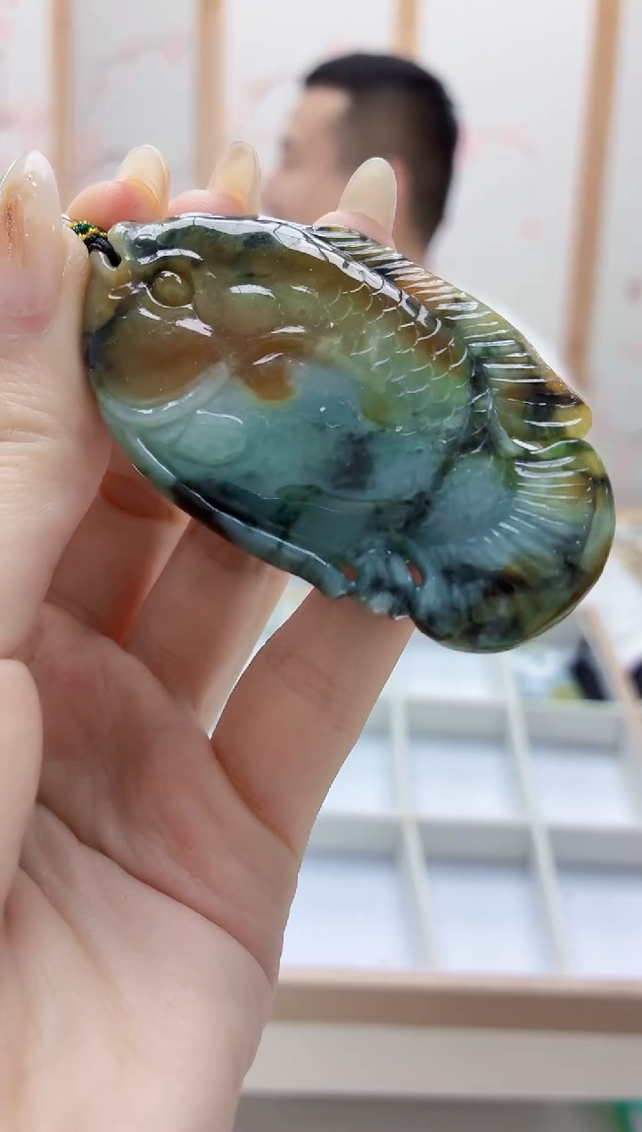 未镶嵌定制翡翠4898jw-毛货挂件19