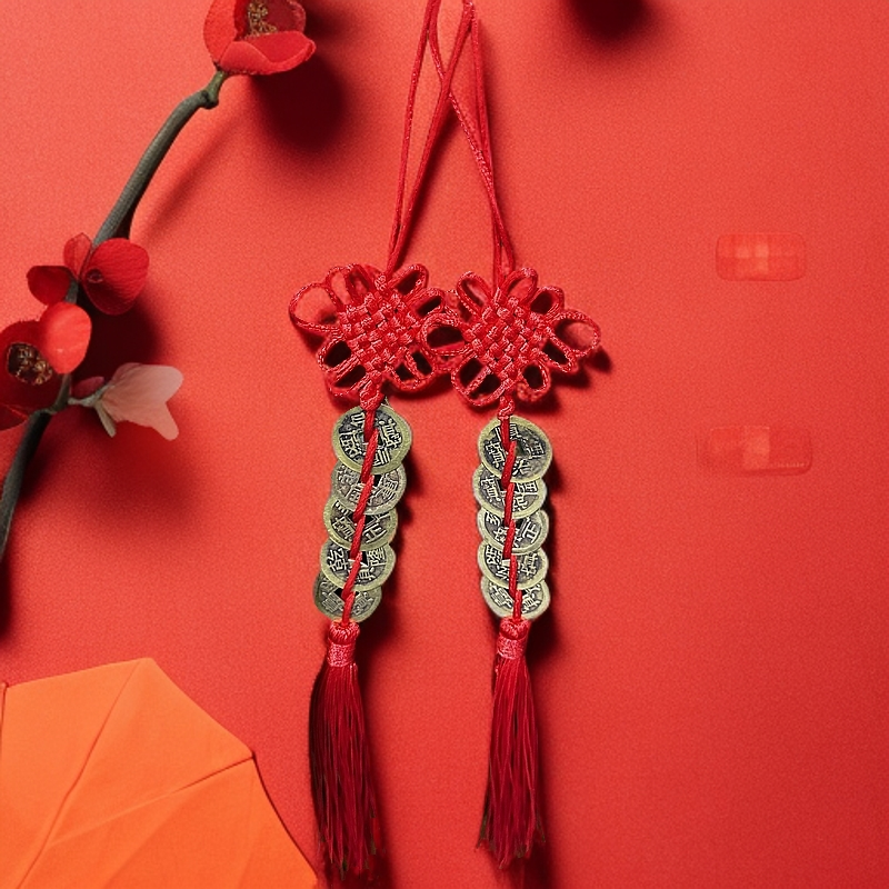 陈老师 厨房 厕所专用五D钱中国结挂件