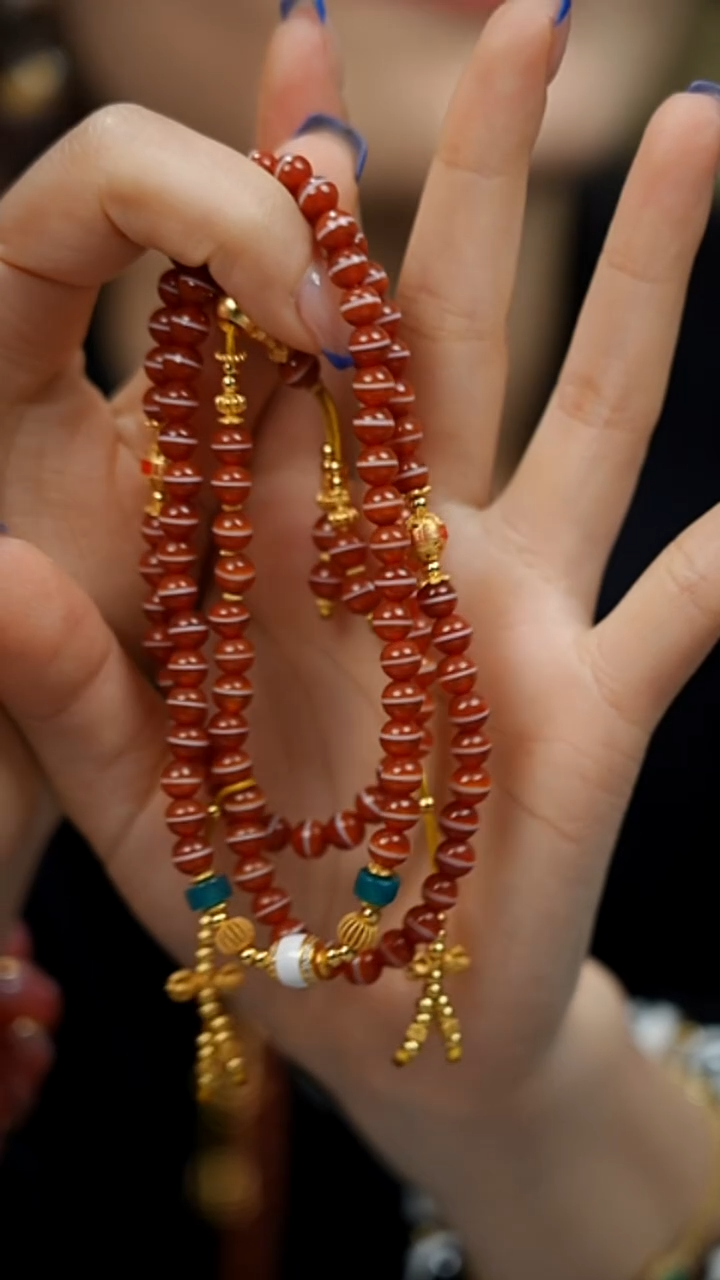 玛瑙/玉髓（覆膜）项链未镶嵌条纹玛瑙  只发其一