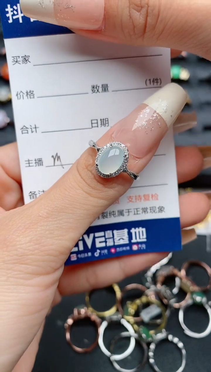 【闪购商品】翡翠戒指银S925镶嵌............