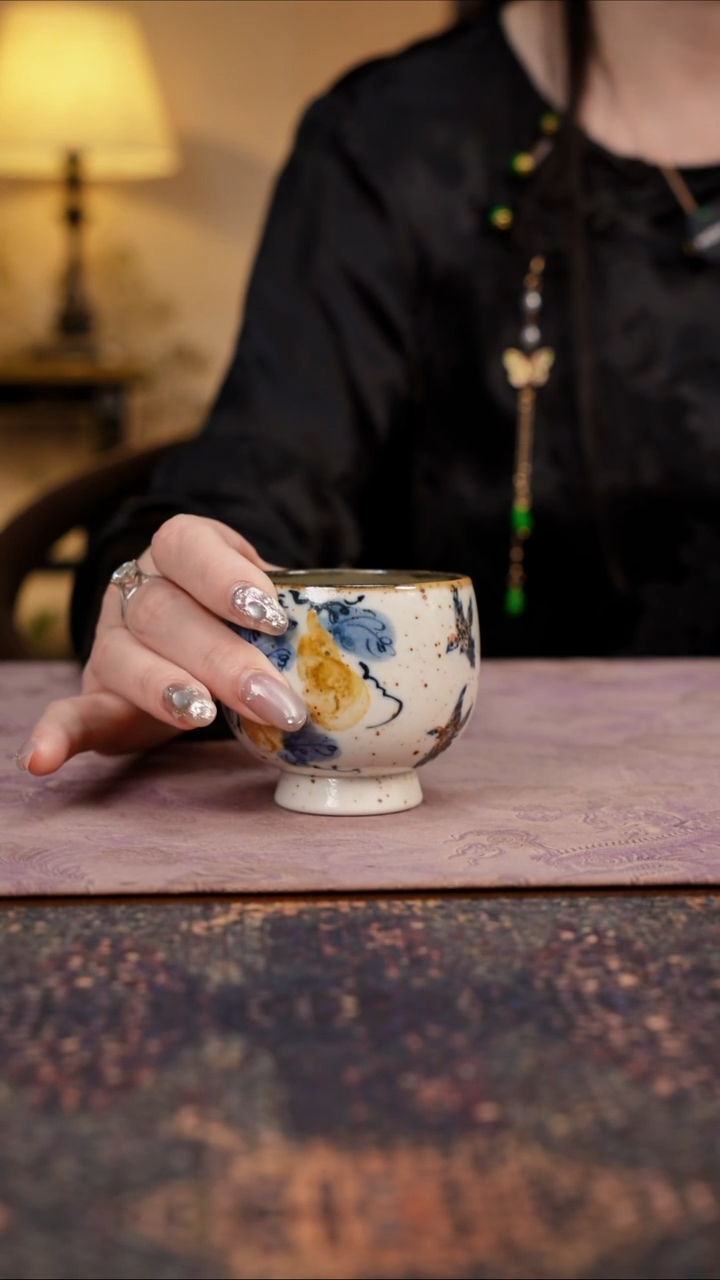 杯景德镇陶瓷杯碗柴烧多人