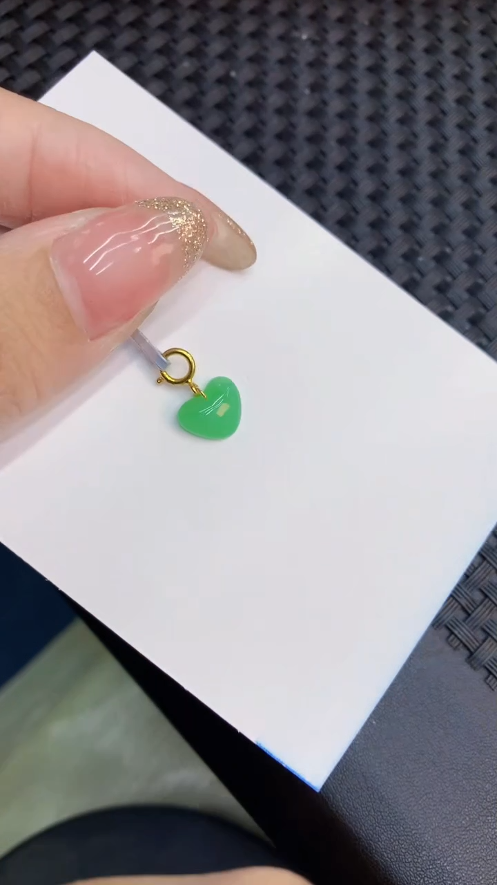 翡翠银S925镶嵌颈饰             8