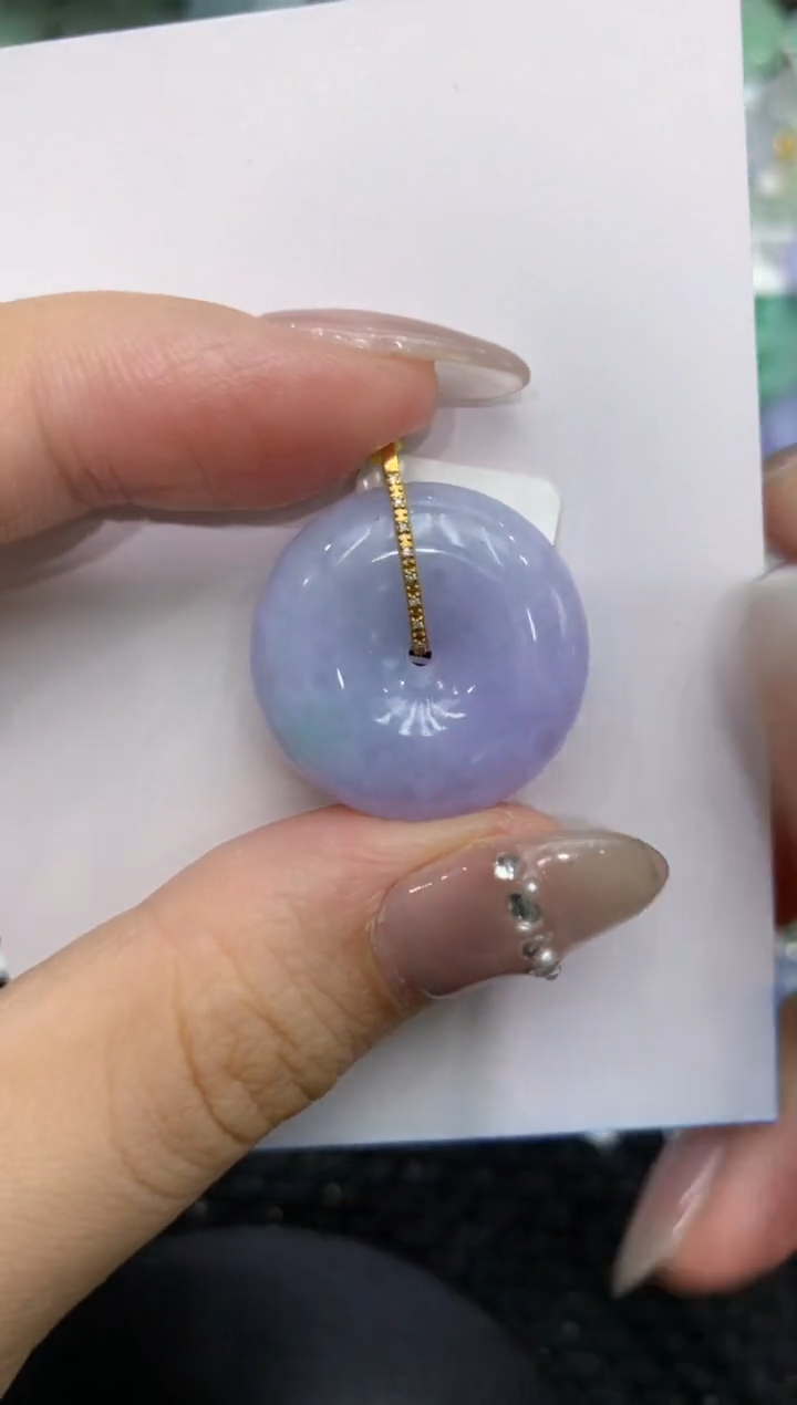 【闪购商品】翡翠颈饰18K金镶嵌222222222
