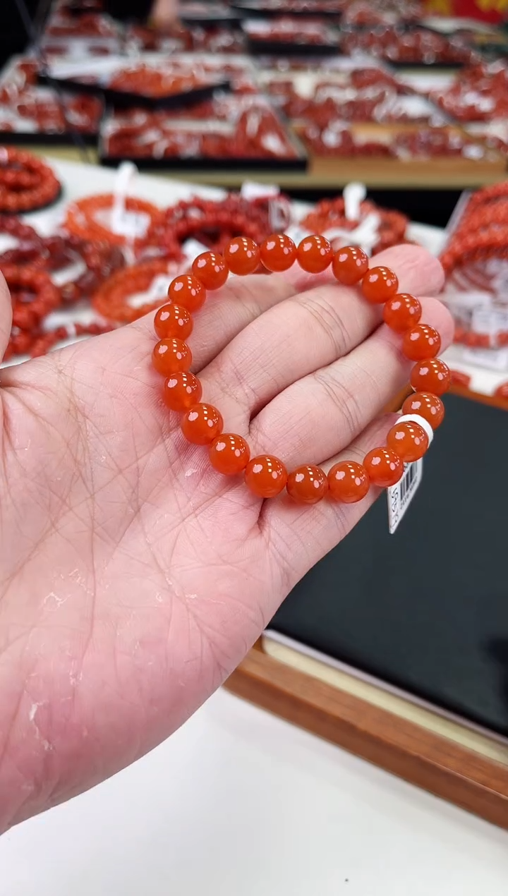 【闪购商品】南红玛瑙冰红手串9+未镶嵌一个/条