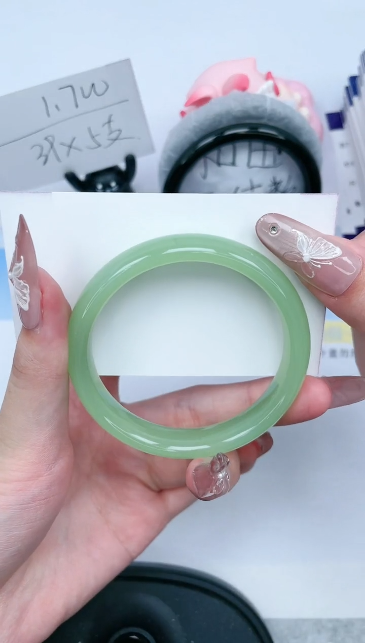 石英质玉未镶嵌手镯257-54.5