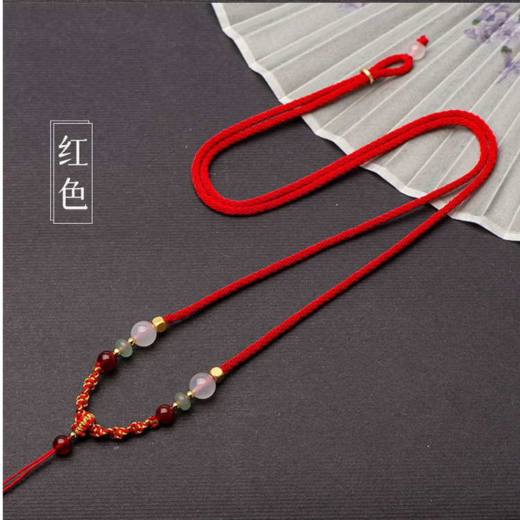 新款手工编织挂绳项链吊坠绳DIY挂脖绳吊坠挂绳编绳