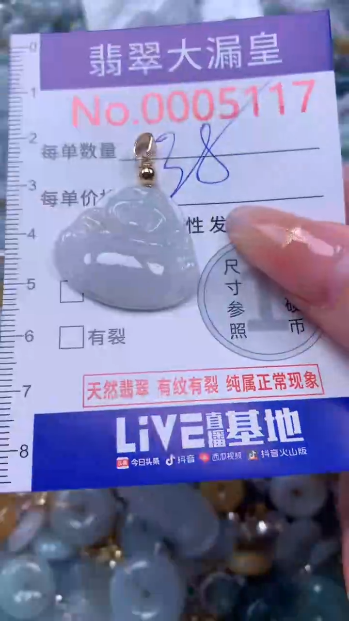 翡翠未镶嵌吊坠(不含链)5117