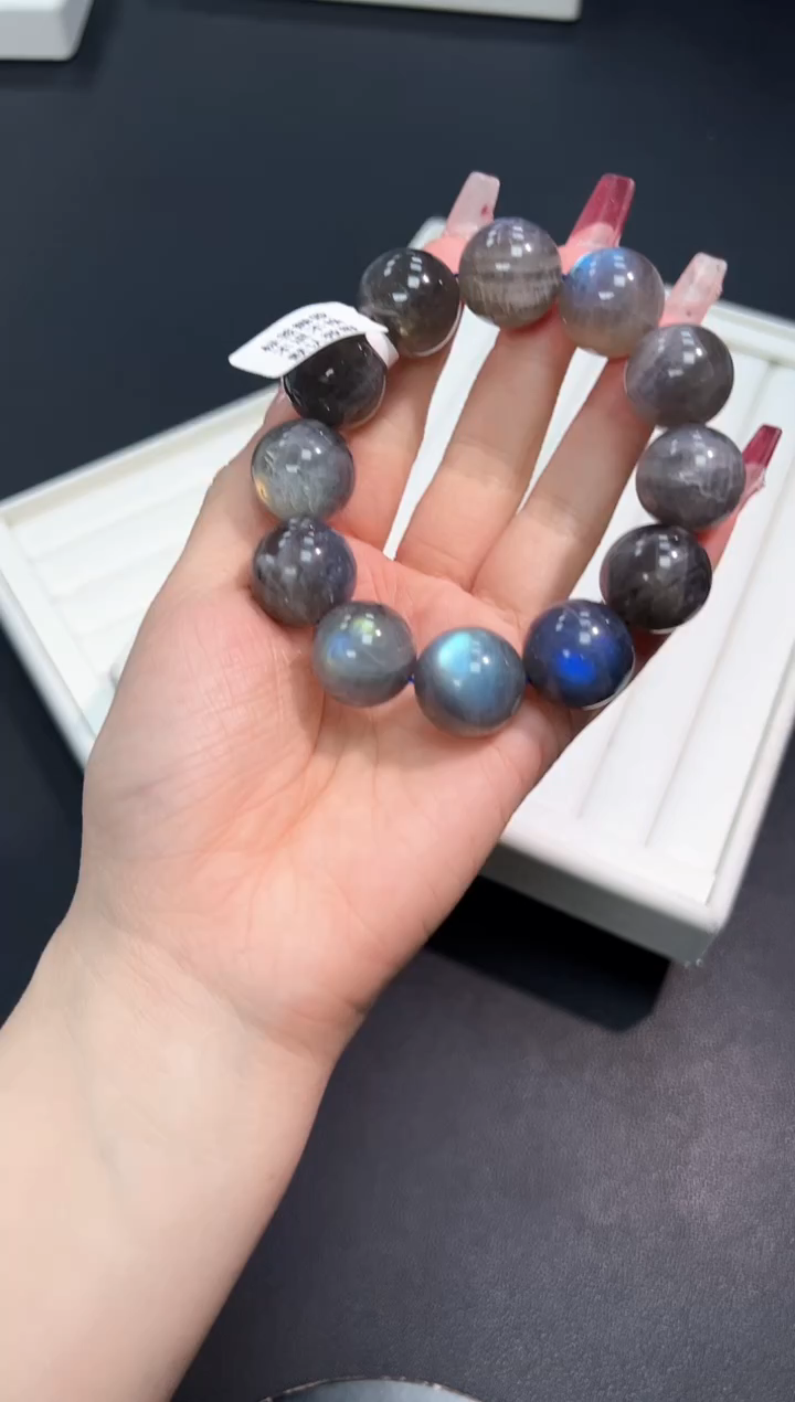 【闪购商品】长石手串未镶嵌6G多样性发其一/1条18mm默认微瑕