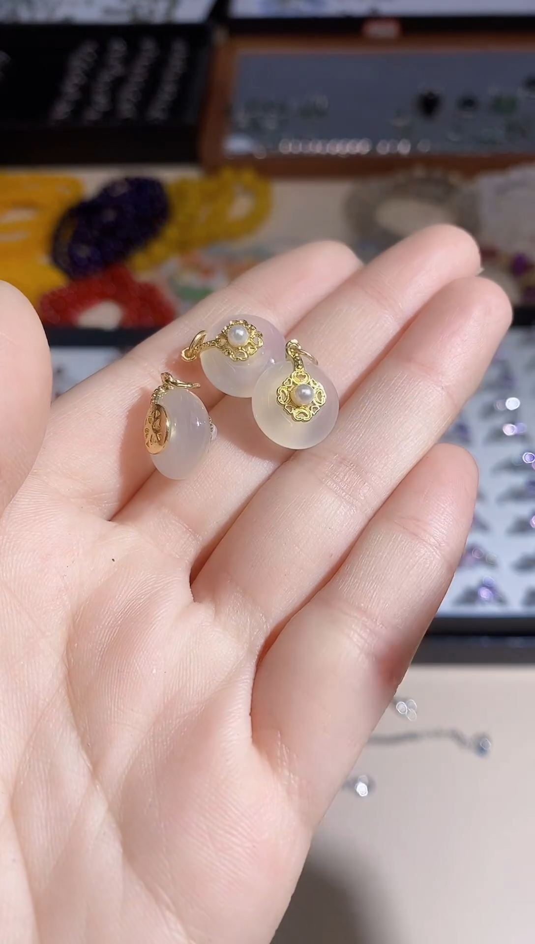 【闪购商品】玛瑙/玉髓吊坠(不含链)未镶嵌多样性 发其一  【4】