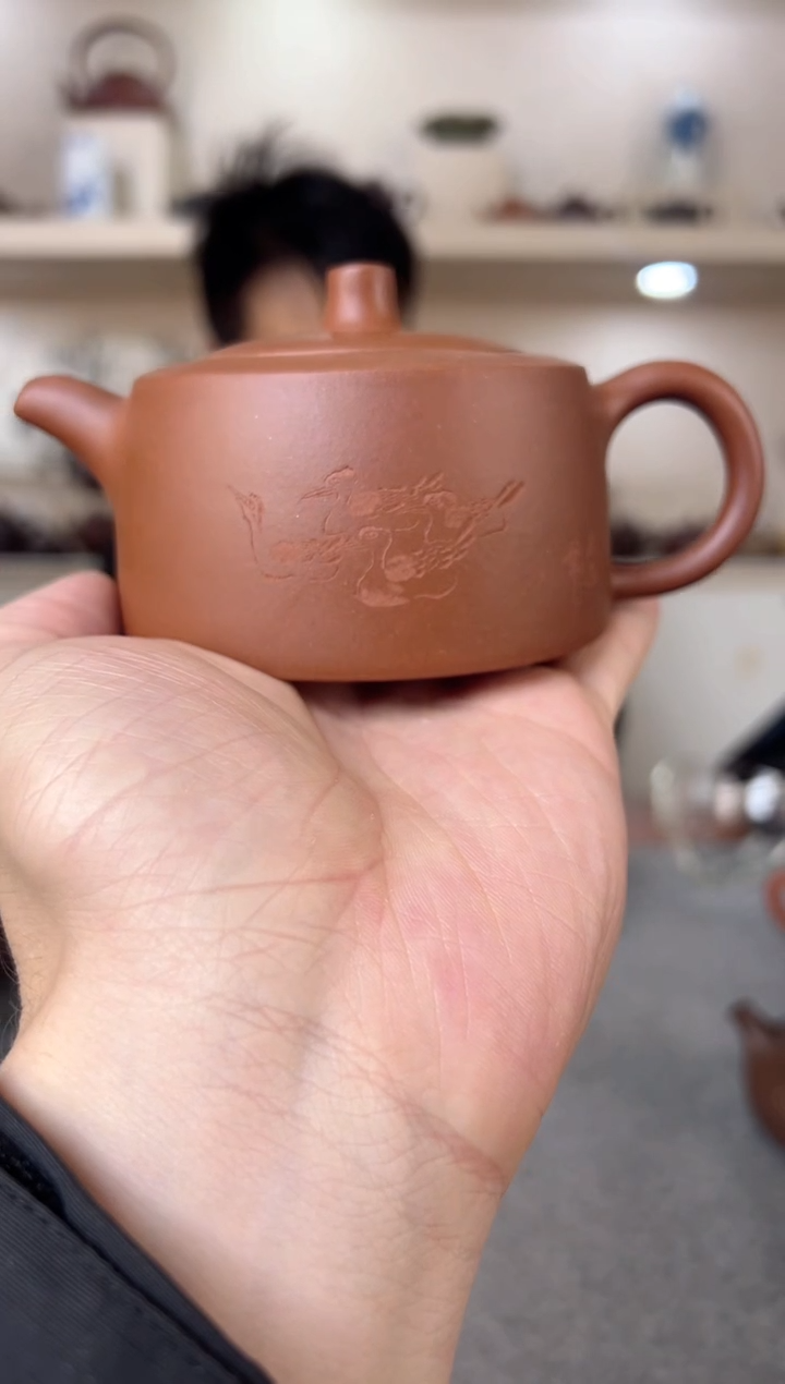 【闪购商品】紫砂茶壶井栏 紫泥 半手工