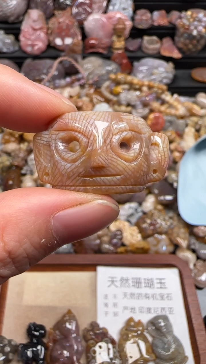 【闪购商品】硅化珊瑚（珊瑚玉）颈饰未镶嵌073