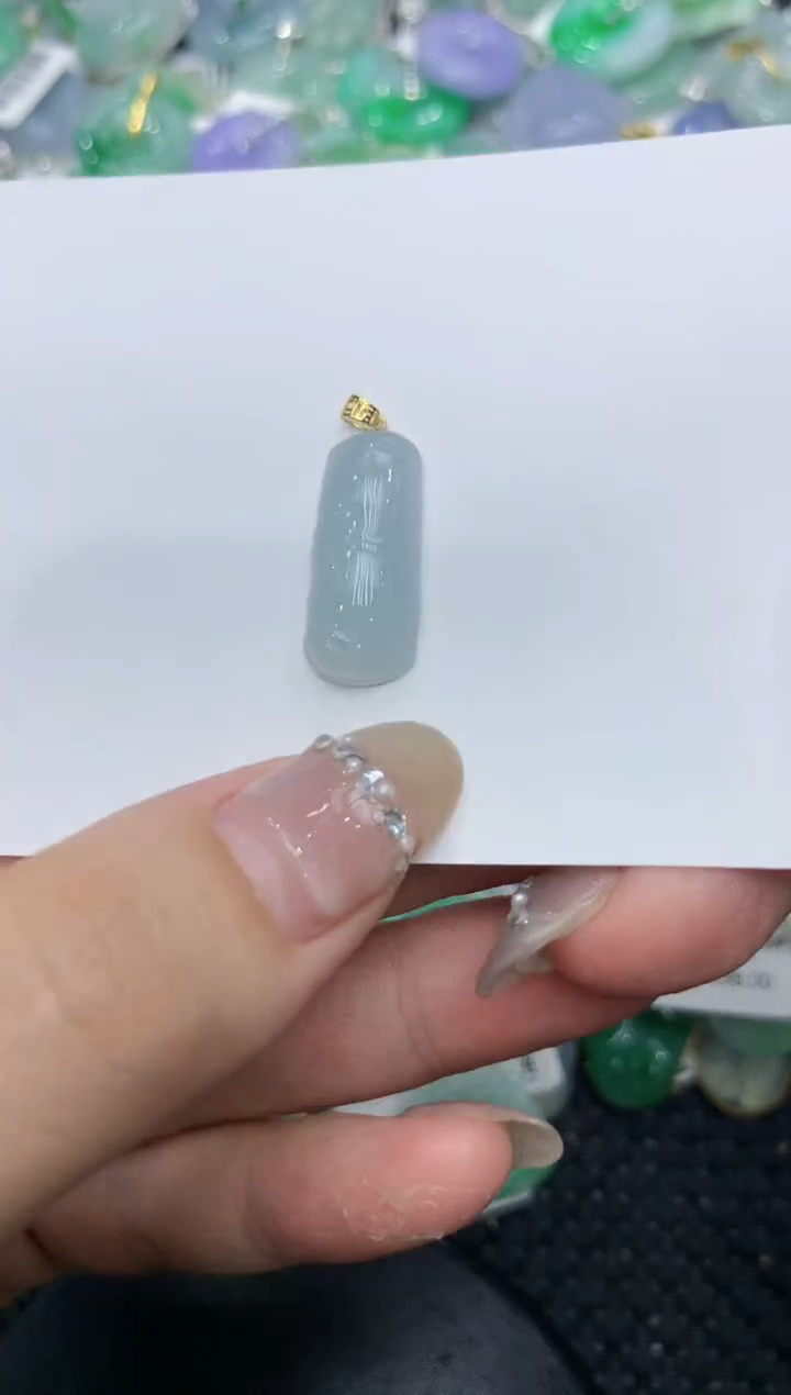 【闪购商品】翡翠颈饰18K金镶嵌222222222