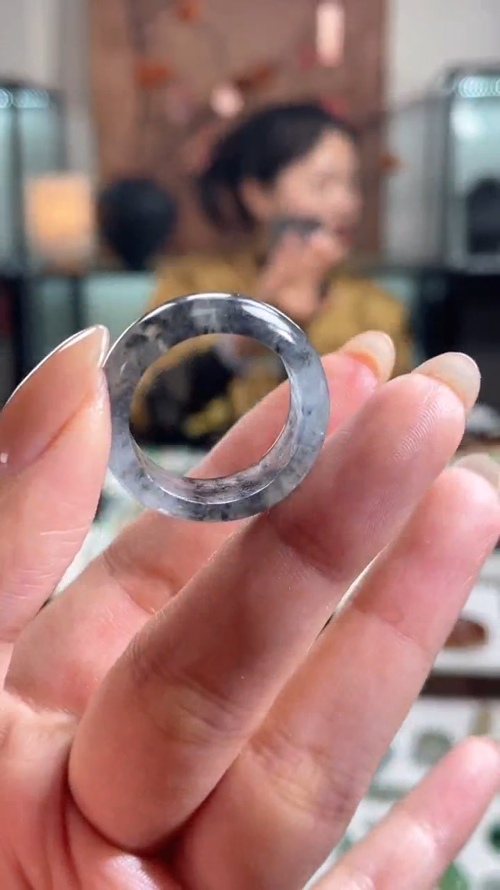 【闪购商品】定制翡翠未镶嵌18-20圈口戒圈5800