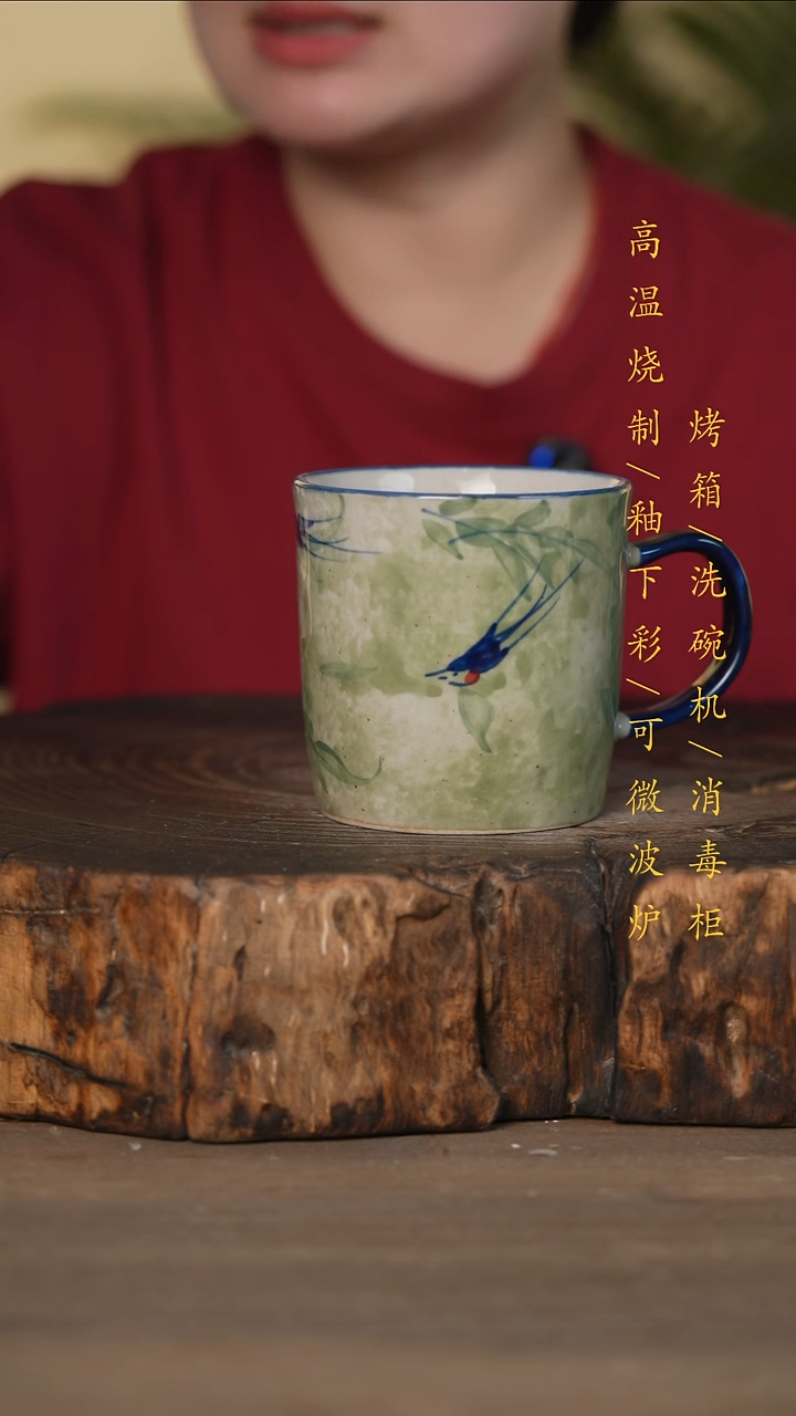 瓷片景德镇高温釉下彩可微波烤箱洗碗机