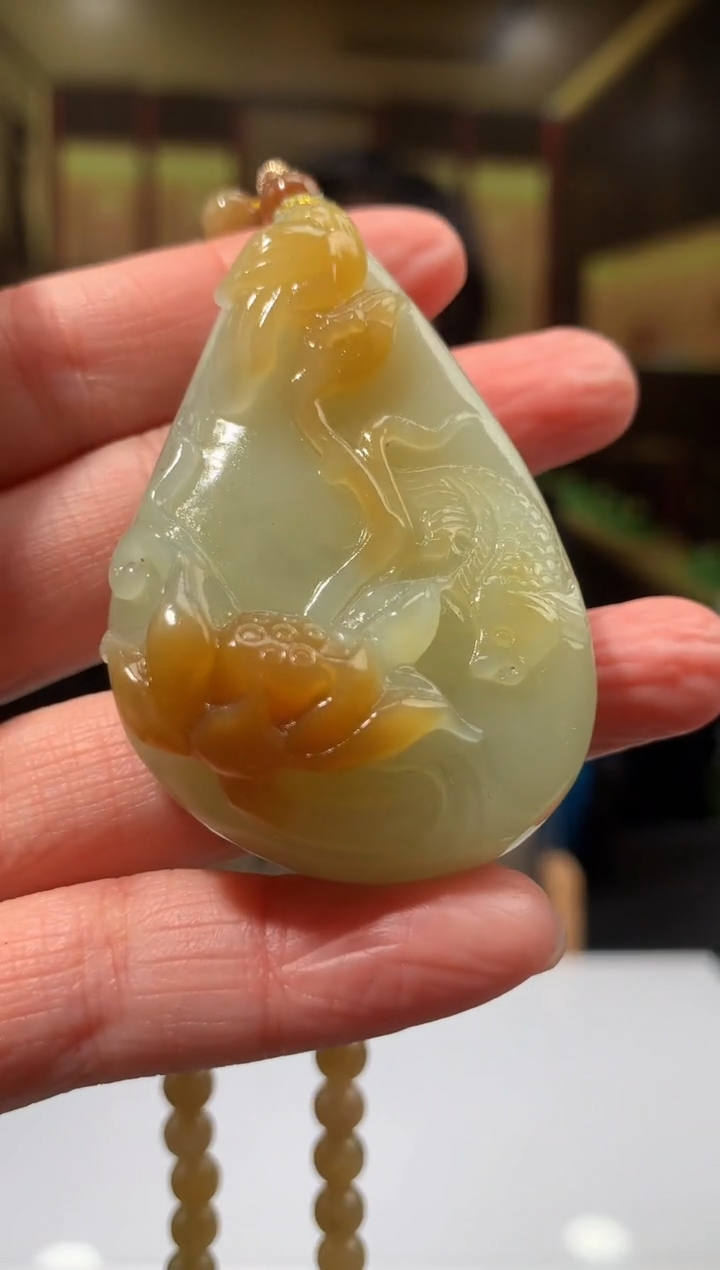 颈饰未镶嵌和田玉120539多样性发一