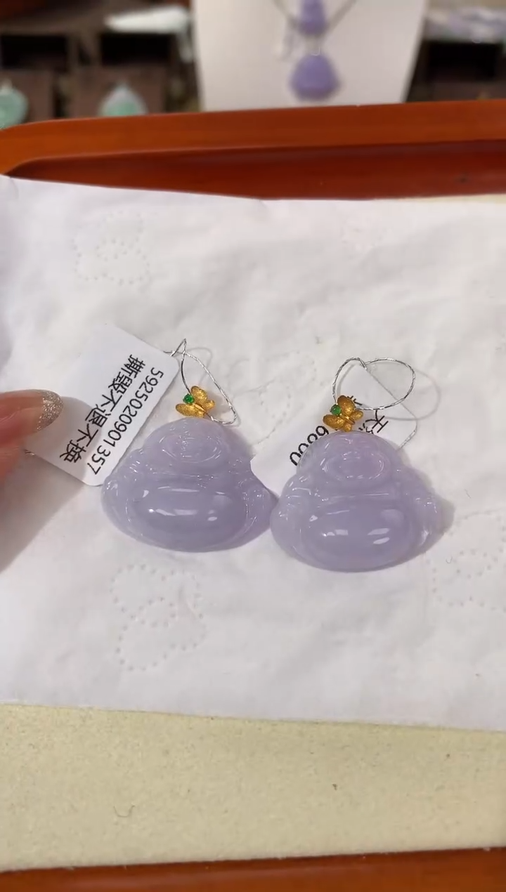 【闪购商品】翡翠颈饰18K金镶嵌天然缅甸a货翡翠(多样性发其一)