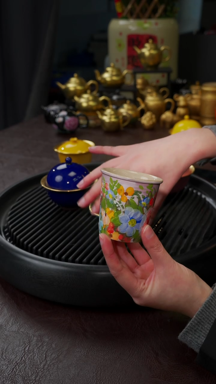 【闪购商品】杯【宜景窑莫奈的花园】小可乐杯