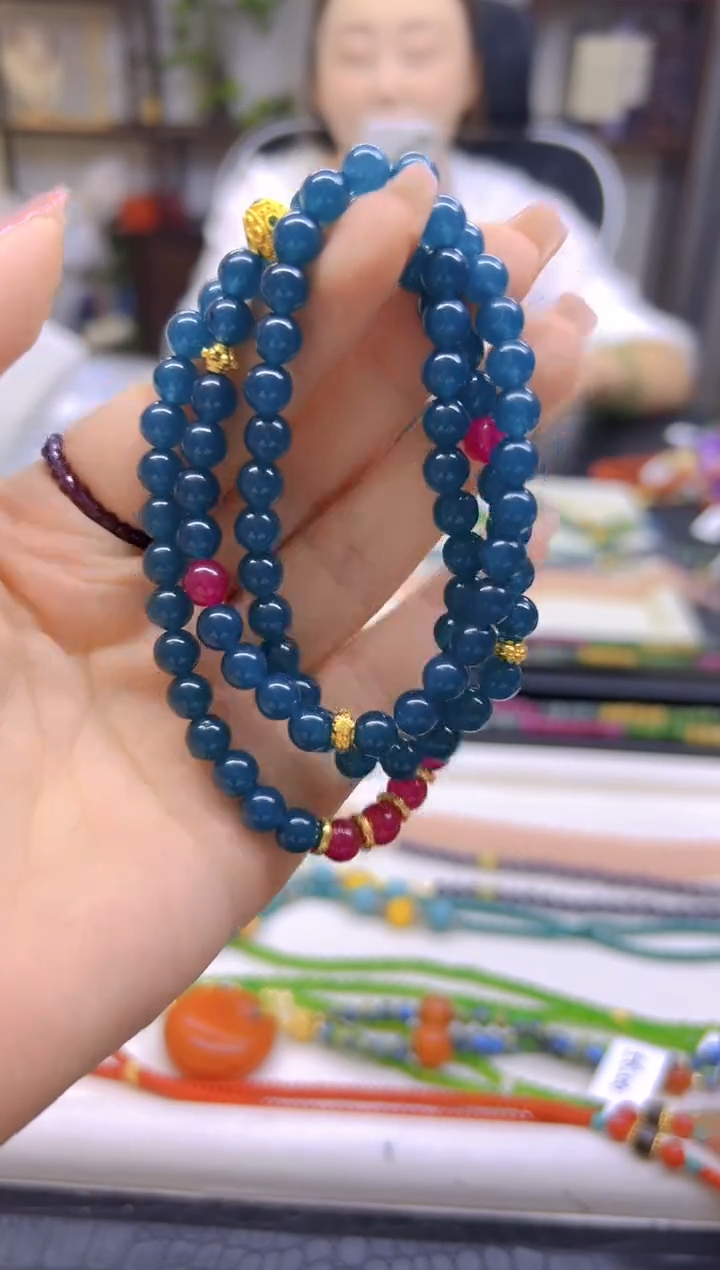 手链未镶嵌蓝色碧玺DIY款S690