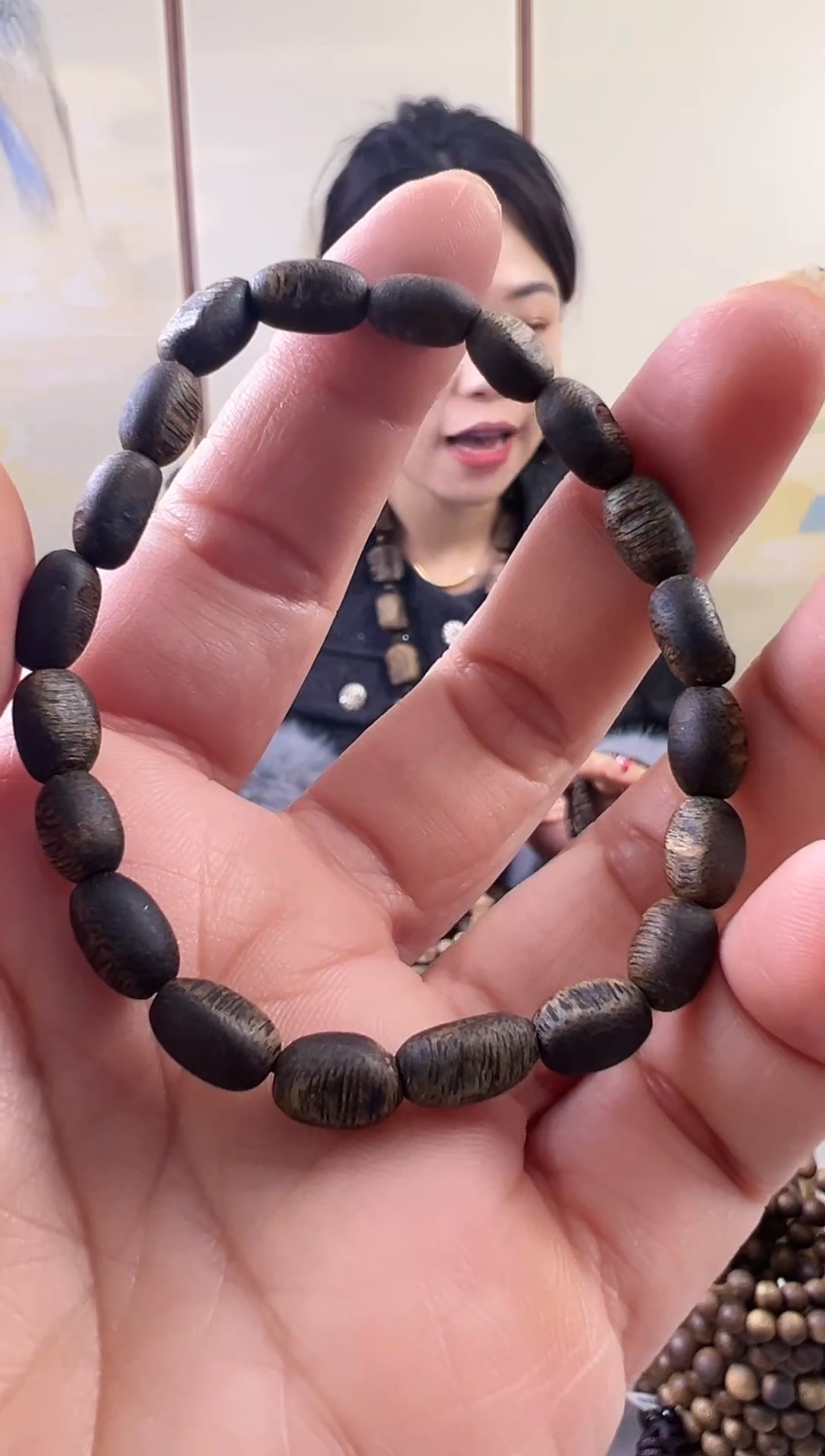 【闪购商品】沉香木手串奇楠沉水留疤单圈手串