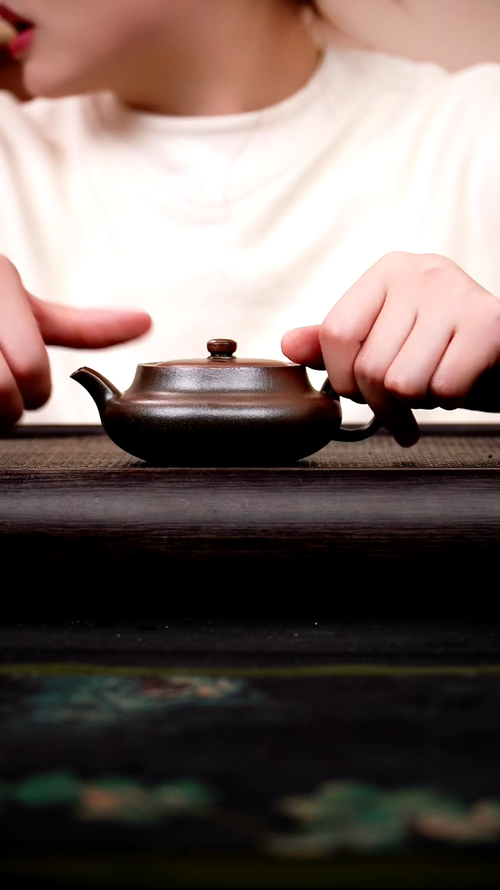 茶壶紫砂柴烧 裸烧 桑盘 