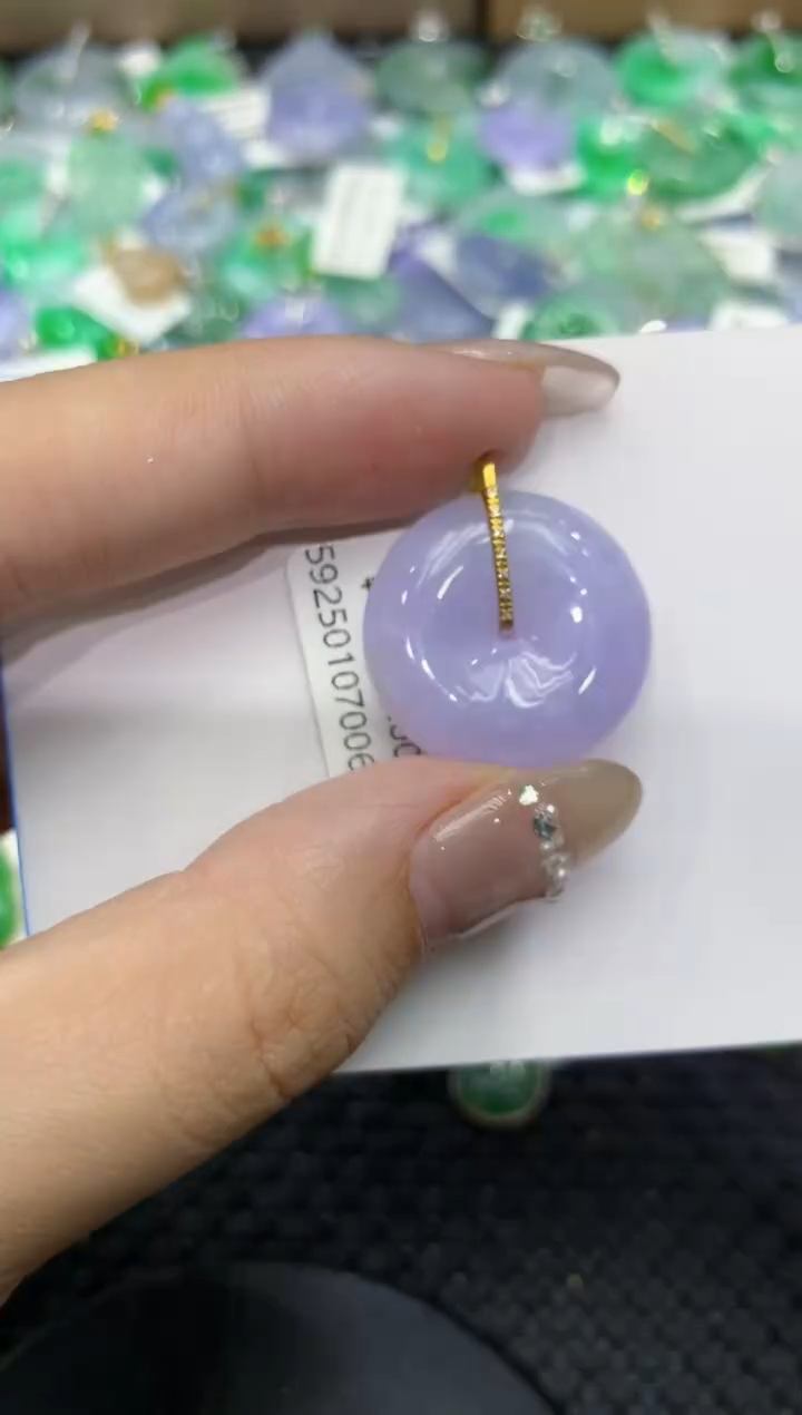 【闪购商品】翡翠颈饰18K金镶嵌222222222
