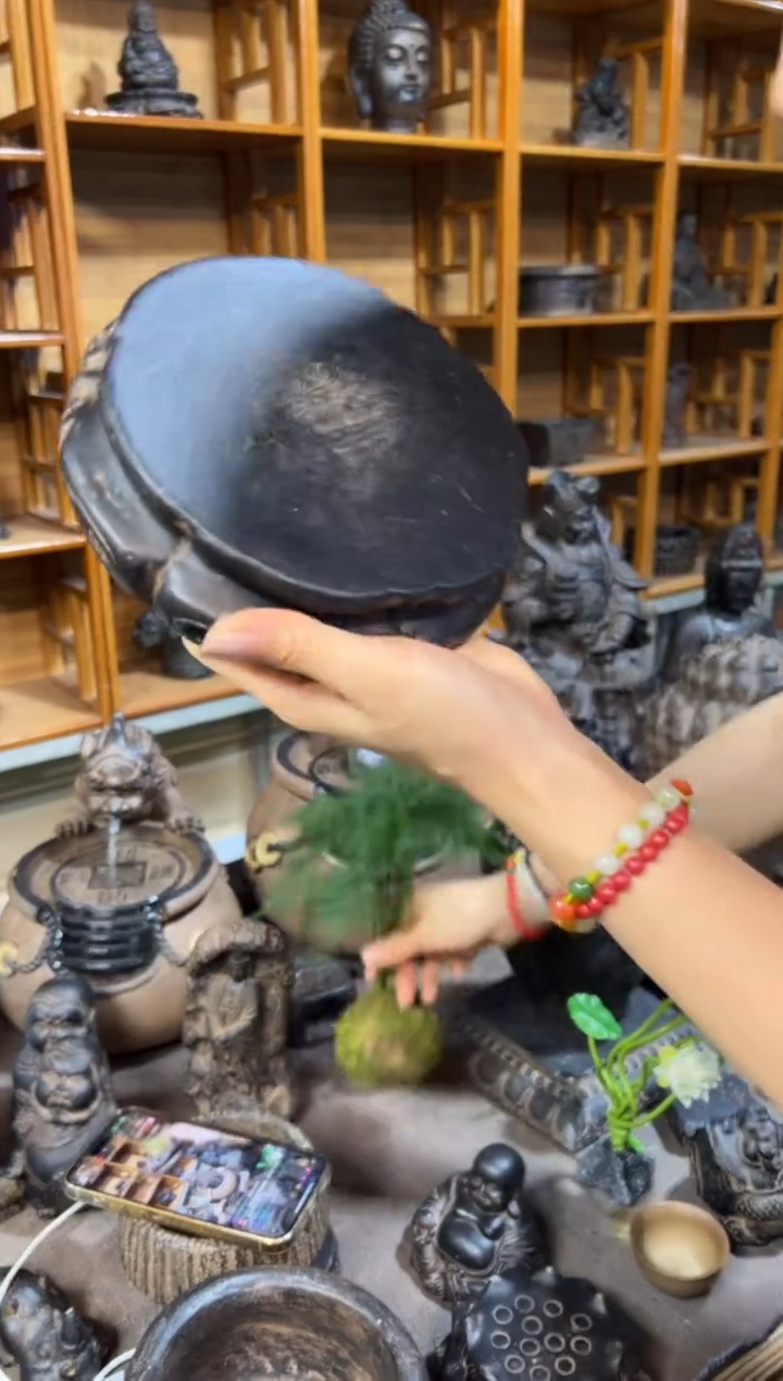 陶土【火山泥】金箍坛底座