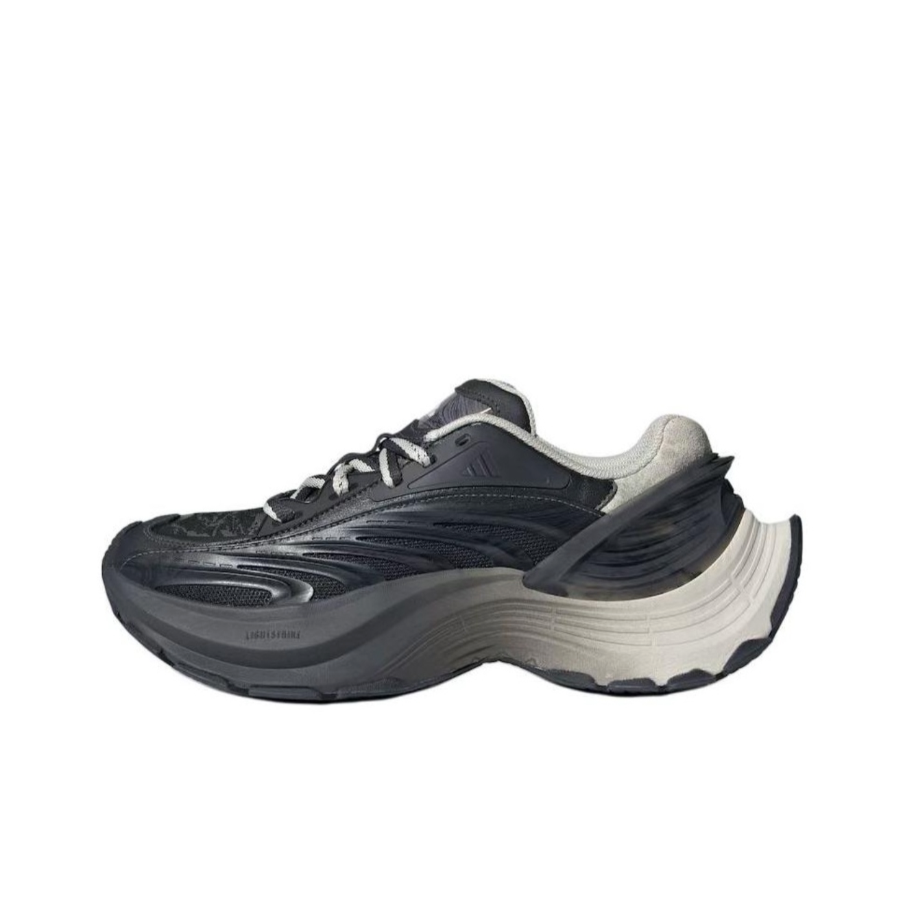 【滔搏联动】adidas阿迪达斯FOS中性XLG黑色厚底低帮休闲鞋JR6397