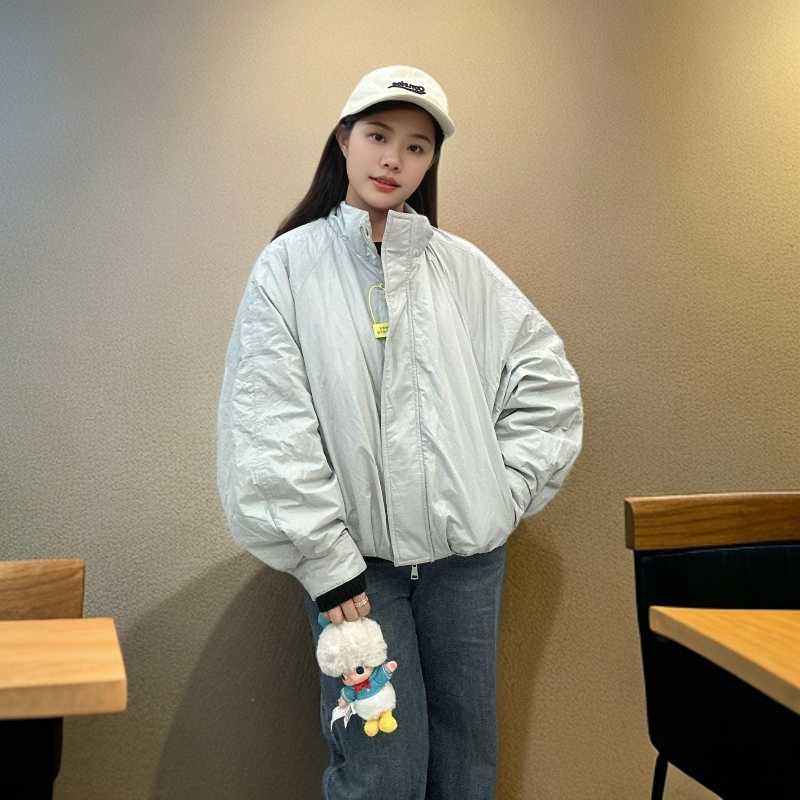 LINDA休闲蝙蝠袖羽绒外套羽绒服慵懒宽松版型