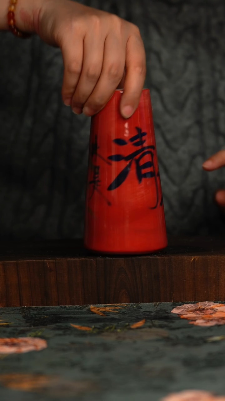 杯釉下彩手工手绘同款陶器