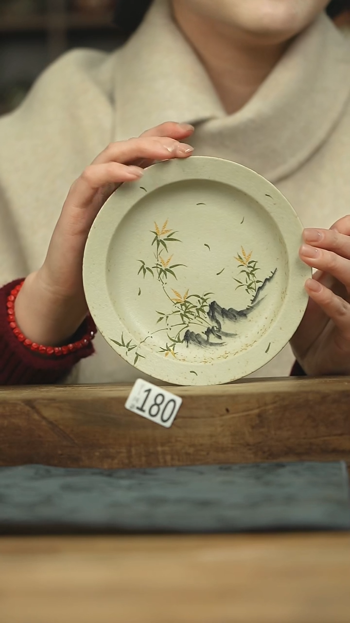 设计师手作款 小青柑金竹壶承