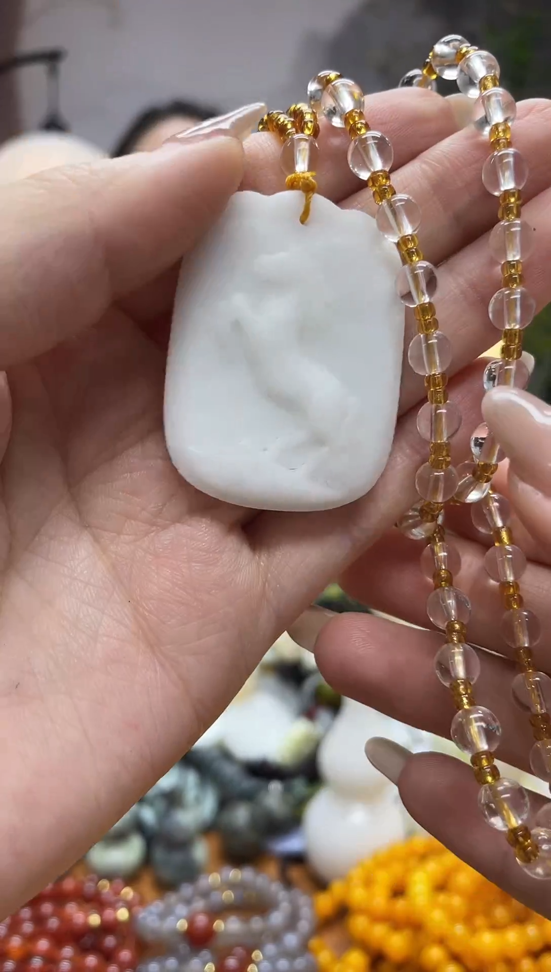 未镶嵌岫玉吊坠·